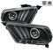 Spec-D Tuning 10-14 Ford Mustang Black Projector Headlights LHP-MST10JM-V2-TM - alternate 1